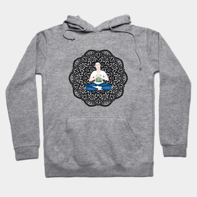 mandala. Serene casual Hoodie by Breathe Serene 